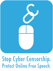 Detenha a Cyber Censura. Proteja a Liberdade de Expressão Online.