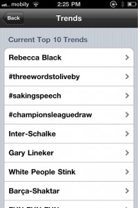 #SAKingSpeech trending no Twitter