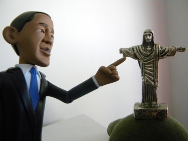 Obama and Christ the Redeemer, on Twitpic, by @anglinho