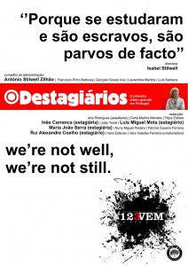 هجاء لمقال إيزابيل ستيلويل على صفحة فيسبوك "آرت 21" (مقال عن الدستور البرتغالي يشار فيه إلى الحق في المقاومة)".