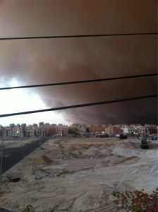 Grande tempestade de areia no Kuwait