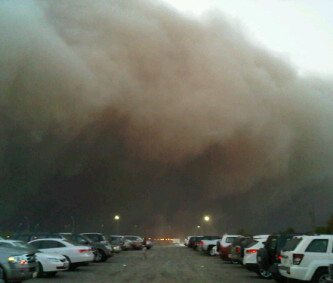 Grande tempestade de areia no Kuwait