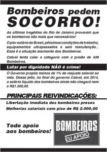 Panfleto Rio Vermelho com as principais reinvidicações, no Flickr por Deputado Estadual Marcelo Freixo PSOL-RJ (CC BY 2.0)