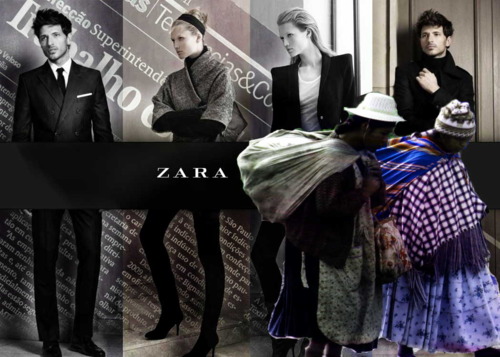 Image by Francisco Mendes (@metalogis) on Tumblr, related with denouncements of slave work in Zara (August 2011)