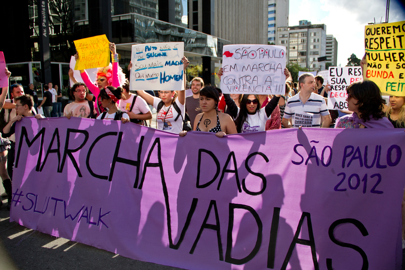 SlutWalk São Paulo 2012. Photo by Renato Batata copyright Demotix (26/05/2012)