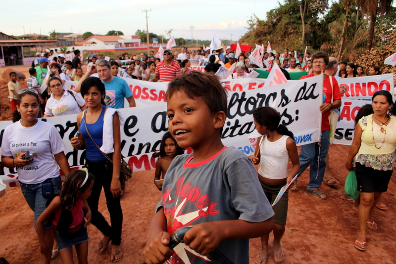 Protesters against the Belo Monte dam, Altamira. Photo by K. L. Hoffmann copyright Demotix (19/08/2011)