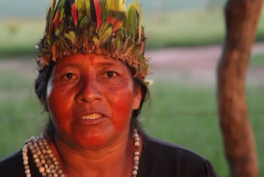Denunciation of death threats by an indigenous representative of the women of MS in the video Salutations Dilma! Those who are about to die salute you.