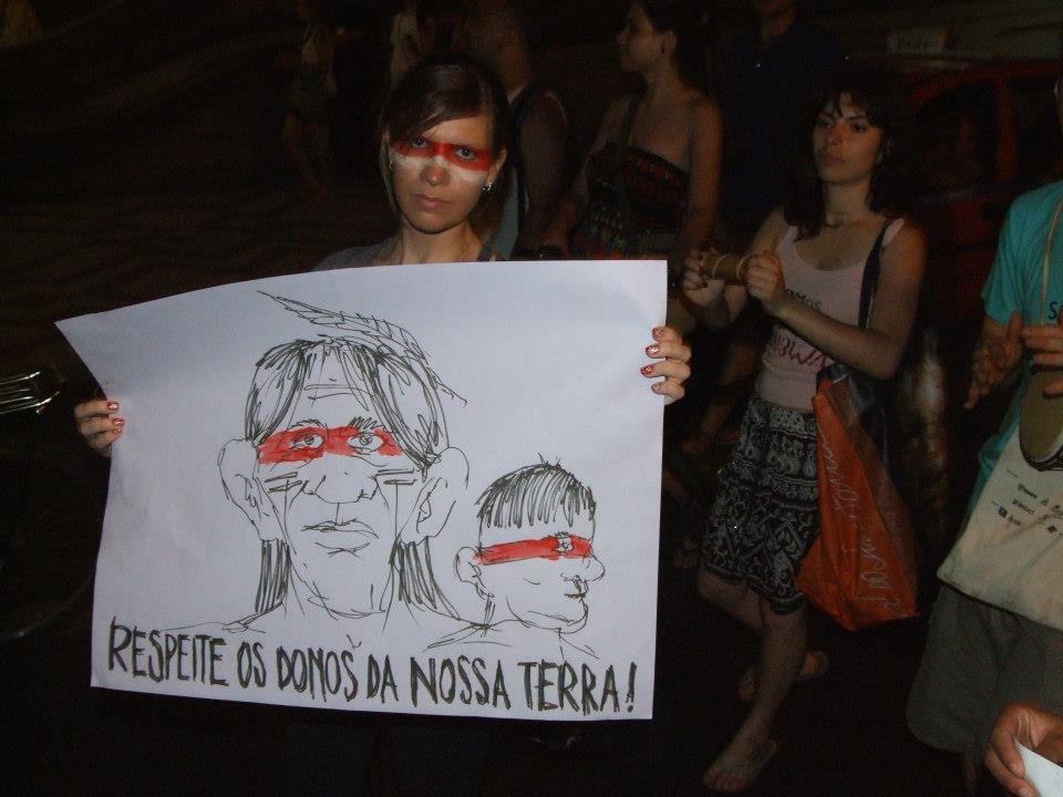 Manifestação em Porto Alegre. Foto de Alex Haubrich, usada com permissão.