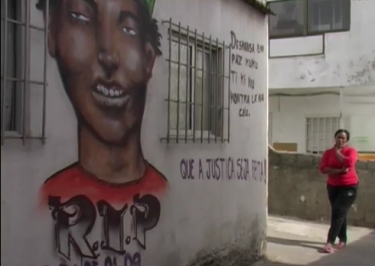 Screenshot of the documentary  “Violência Policial e Racismo: O Caso do Kuku”.