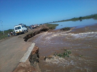 Floods in Chókwè. Photo by Jornal @Verdade