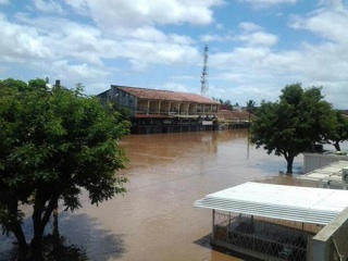 Flooding in the city of Xai-Xai, capital of the Gaza province in southern Mozambique. Photo by Jornal @Verdade