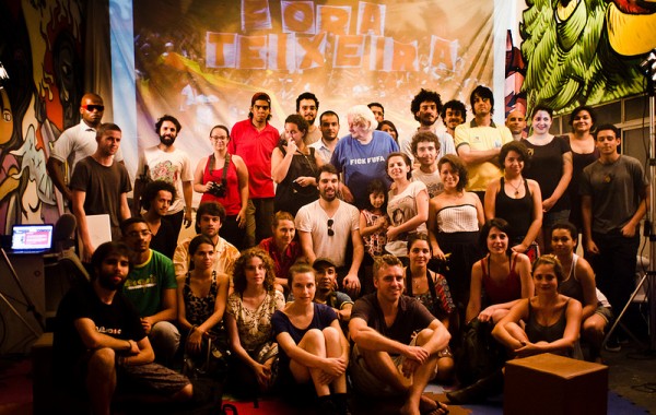Foto do encontro Preliminares na Casa Fora do Eixo, em São Paulo. 
