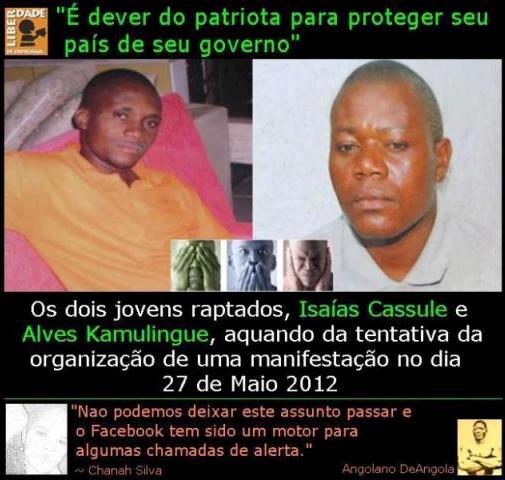 Imagem partilhada por Bloco Democrático de Angola no Facebook.