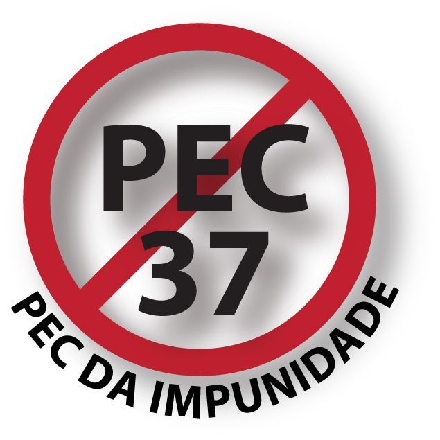 "Against the PEC 37"/ Illustration publicized by the site 'Brasil contra a impunidade' (Brazil against impunity).