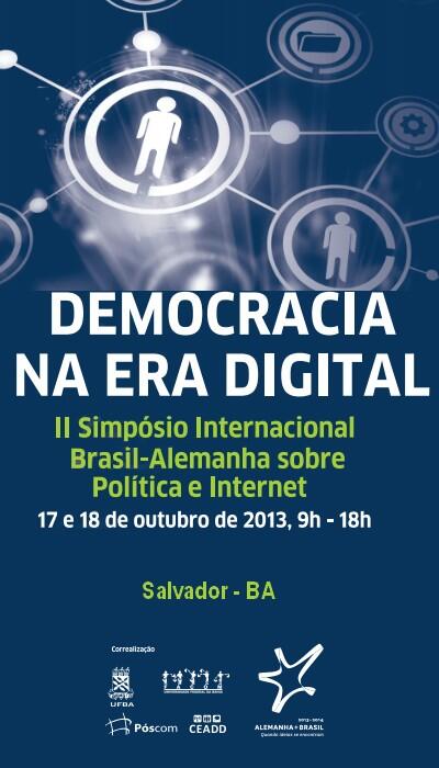 Cartaz do Simpósio Democracia na Era Digital
