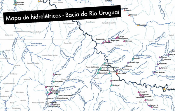 A maior bacia hidrográfica da Região Sul do Brasil está cravejada de usinas hidreléctricas. 