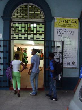 posição na galeria da Escola Nacional de Artes Visuais em Maputo. Foto de Jorge Fernandes