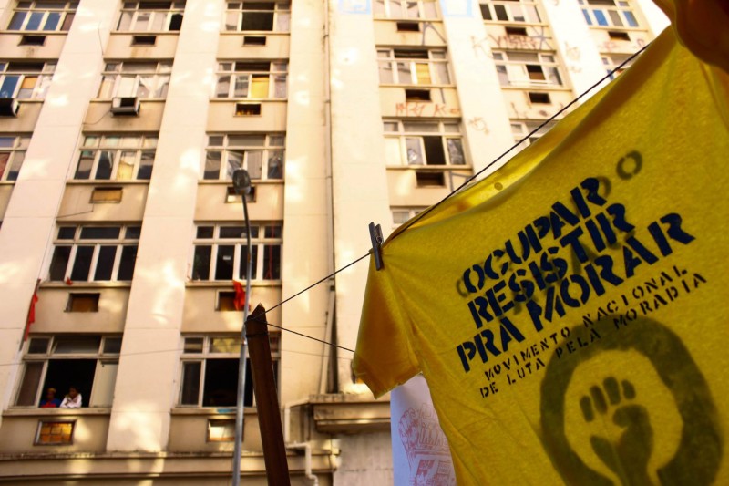 The building was unoccupied for 20 years before being expropriated. Photo: Ocupação Saraí/Facebook 